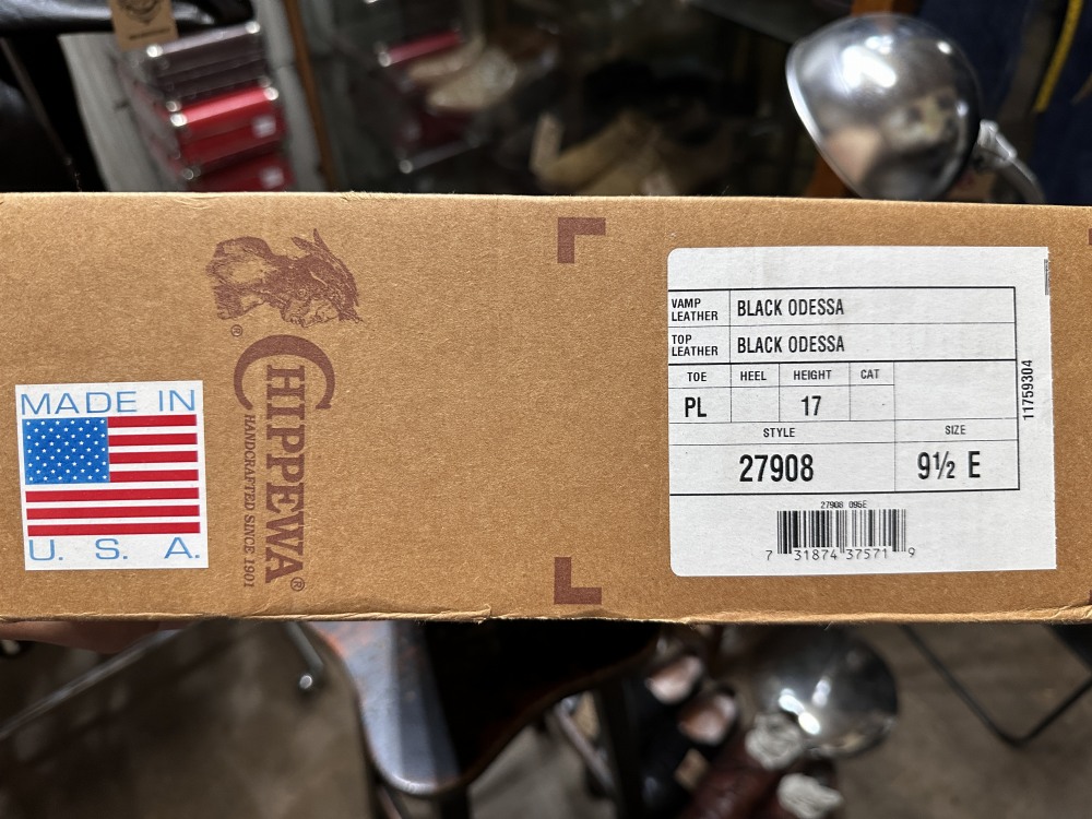 109430 「CHIPPEWA」ロングエンジニアブーツ レザーブーツ  箱付き SIZE 9 1/2