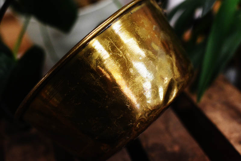 105312 真鍮　ブラス製　パン　鍋　MADE IN ENGLAND　英国