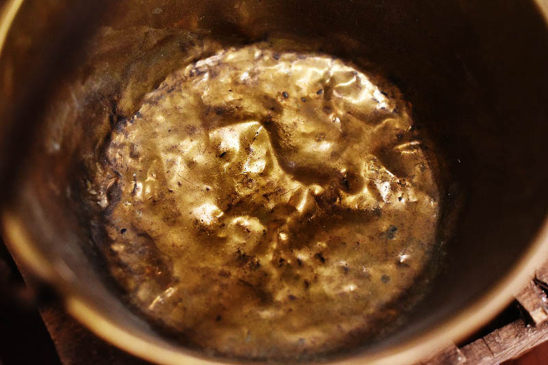 105312 真鍮　ブラス製　パン　鍋　MADE IN ENGLAND　英国