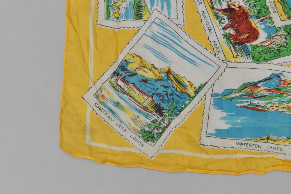 108846 ヴィンテージ 大判 スーベニア スカーフ  Souvenir scarf