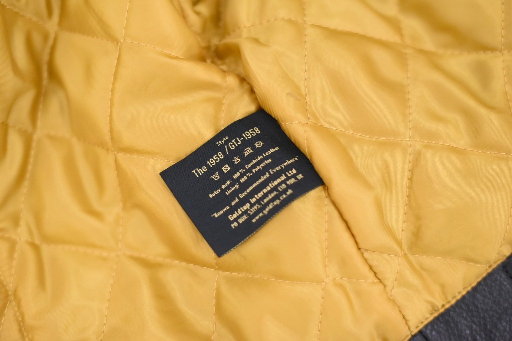 英国 「GOLDTOP」 「The 1958 Jacket」 レザージャケット COLOR：BLACK　　送料無料