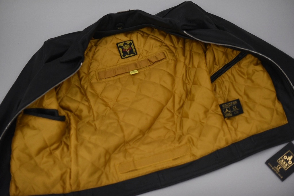 英国 「GOLDTOP」 「The 1958 Jacket」 レザージャケット COLOR：BLACK　　送料無料