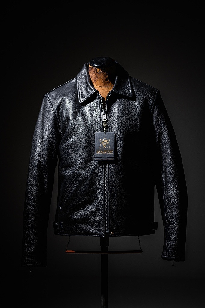 英国 「GOLDTOP」 「The 1958 Jacket」 レザージャケット COLOR：BLACK　　送料無料