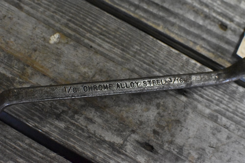 107014 UK ヴィンテージ　両口メガネレンチ　ツール　米国 MADE IN USA