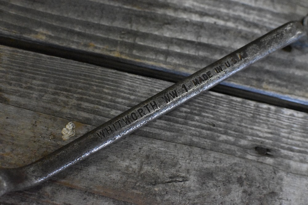 107014 UK ヴィンテージ　両口メガネレンチ　ツール　米国 MADE IN USA