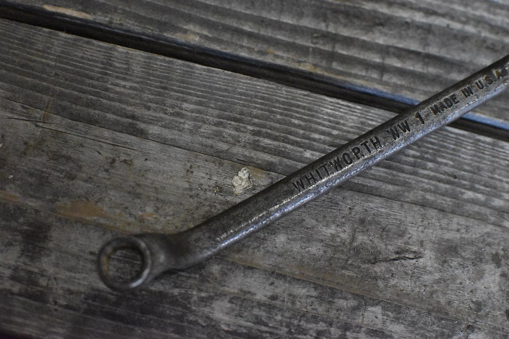 107014 UK ヴィンテージ　両口メガネレンチ　ツール　米国 MADE IN USA