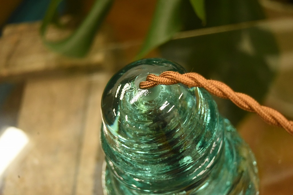 104768 インダストリアル ガラスインシュレーター ランプ 照明 USA 碍子 i008