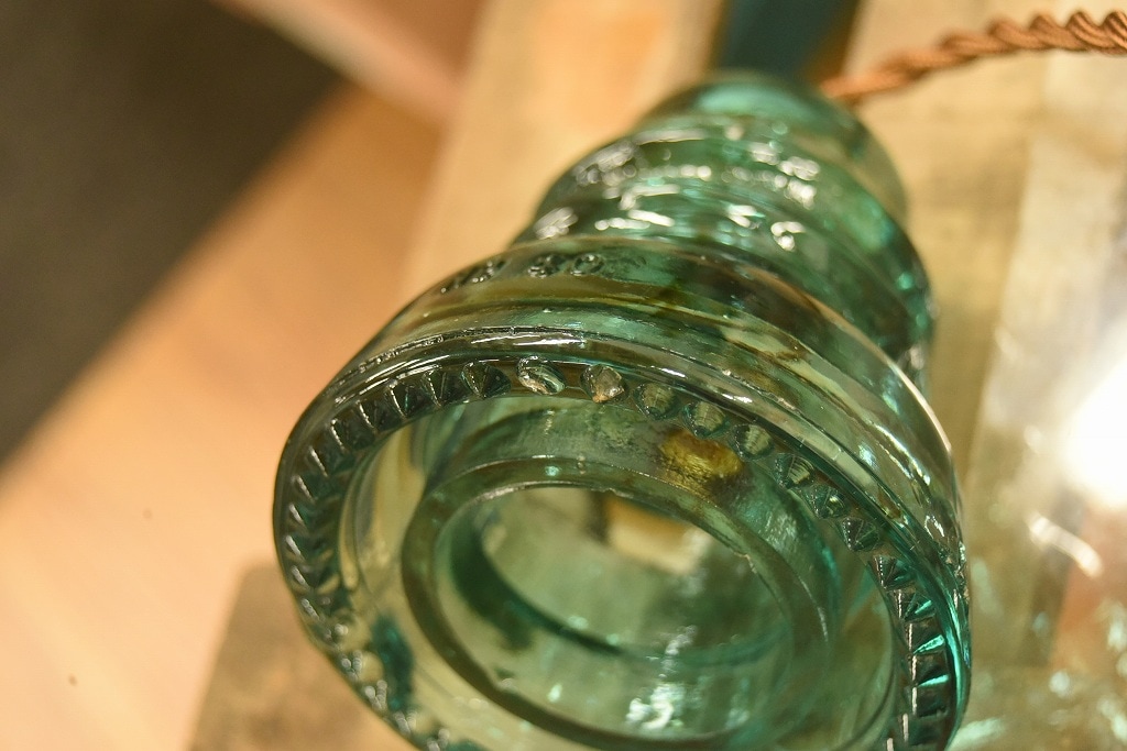 104768 インダストリアル ガラスインシュレーター ランプ 照明 USA 碍子 i008