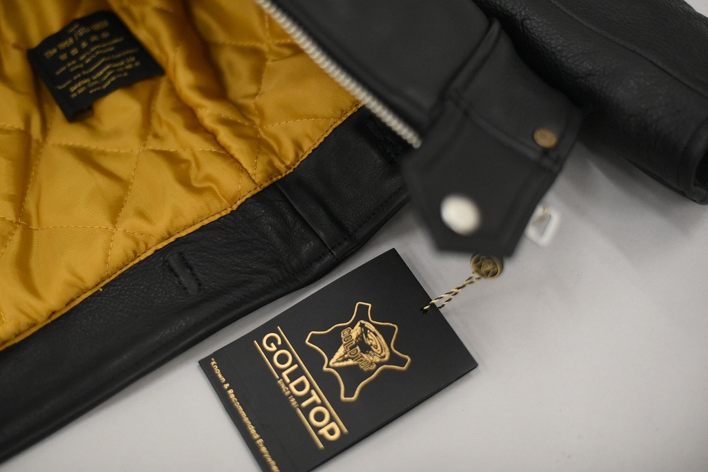 英国 「GOLDTOP」 「The 1959 Jacket」 レザージャケット COLOR：BLACK　　送料無料　5%ポイント還元