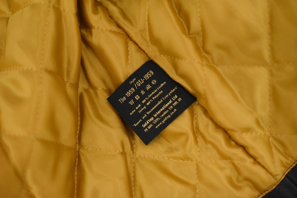 英国 「GOLDTOP」 「The 1959 Jacket」 レザージャケット COLOR：BLACK　　送料無料　5%ポイント還元