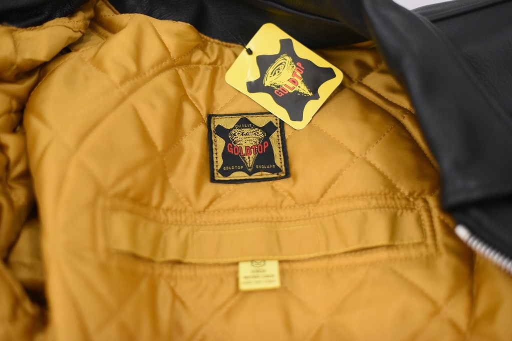 英国 「GOLDTOP」 「The 1959 Jacket」 レザージャケット COLOR：BLACK　　送料無料　5%ポイント還元
