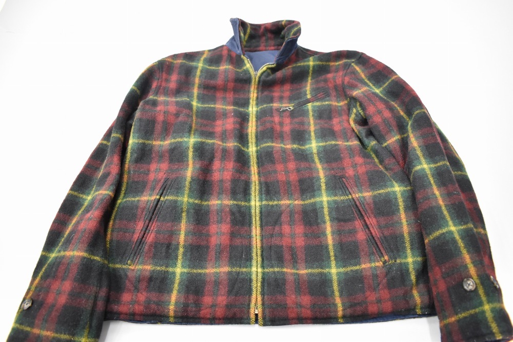 109342 ヴィンテージ「Polo Ralph Lauren」リバーシブル ブルゾン ジャケット