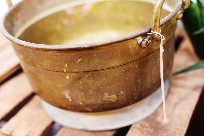 105323 真鍮　ブラス製　パン　鍋　MADE IN ENGLAND　英国