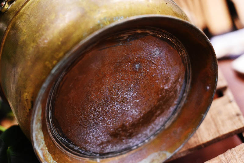 105323 真鍮　ブラス製　パン　鍋　MADE IN ENGLAND　英国