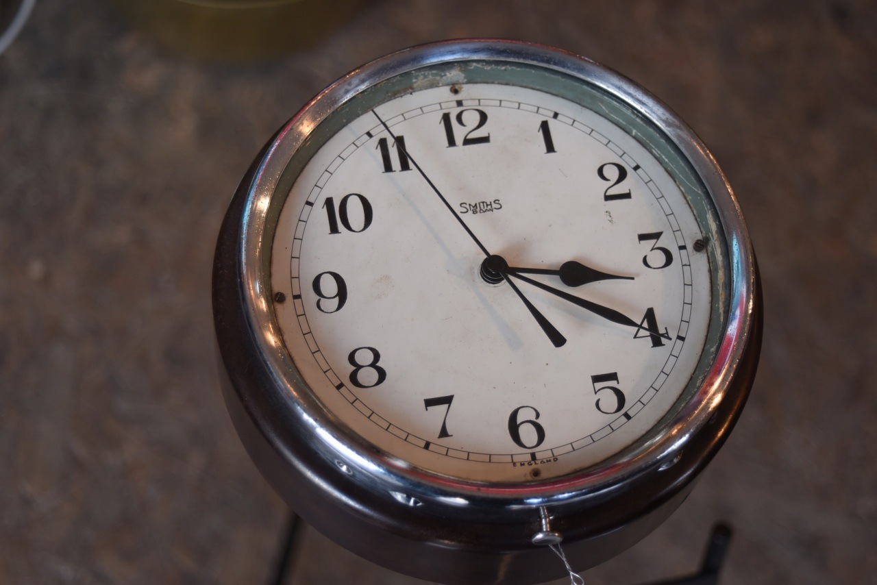 ヴィンテージ 英国時計 SMITHS(スミス)船舶掛け時計 101823