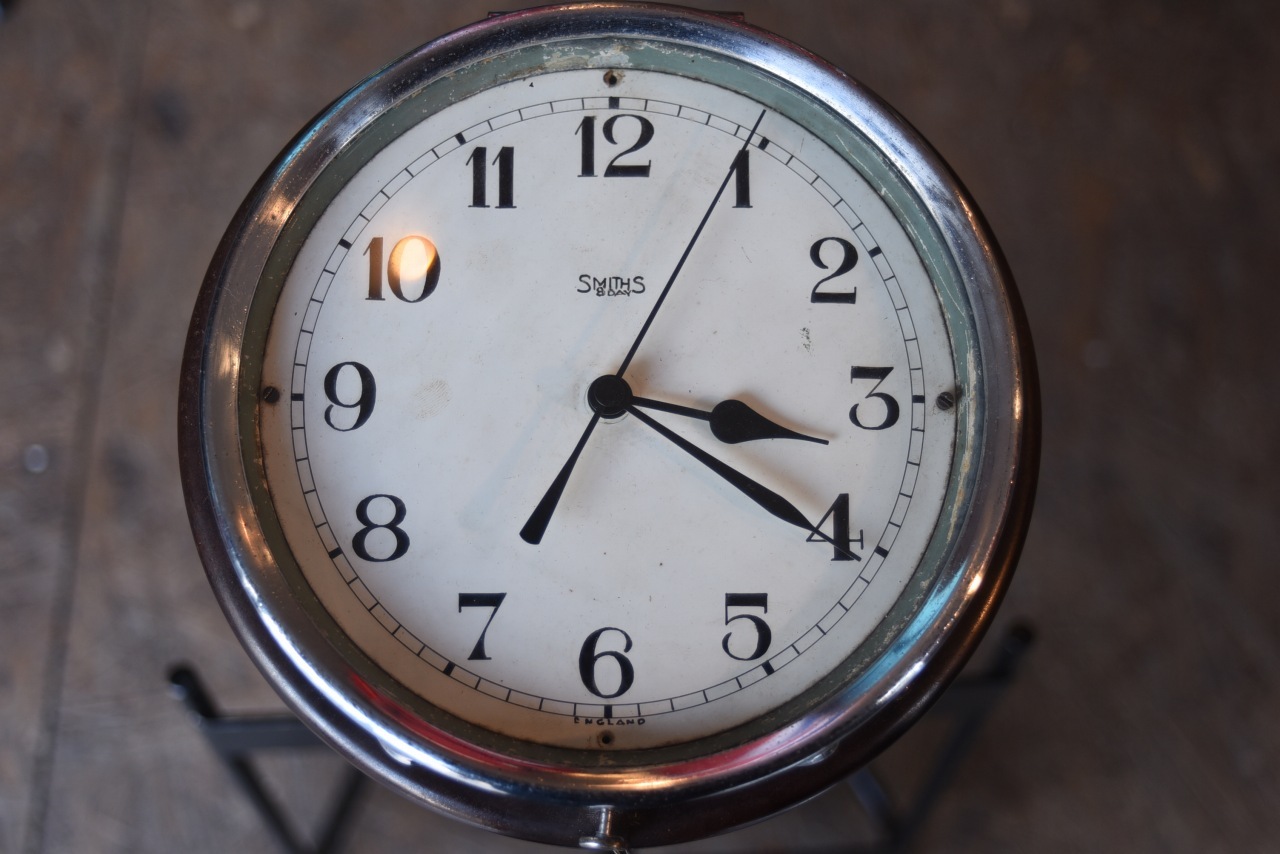 ヴィンテージ 英国時計 SMITHS(スミス)船舶掛け時計 101823