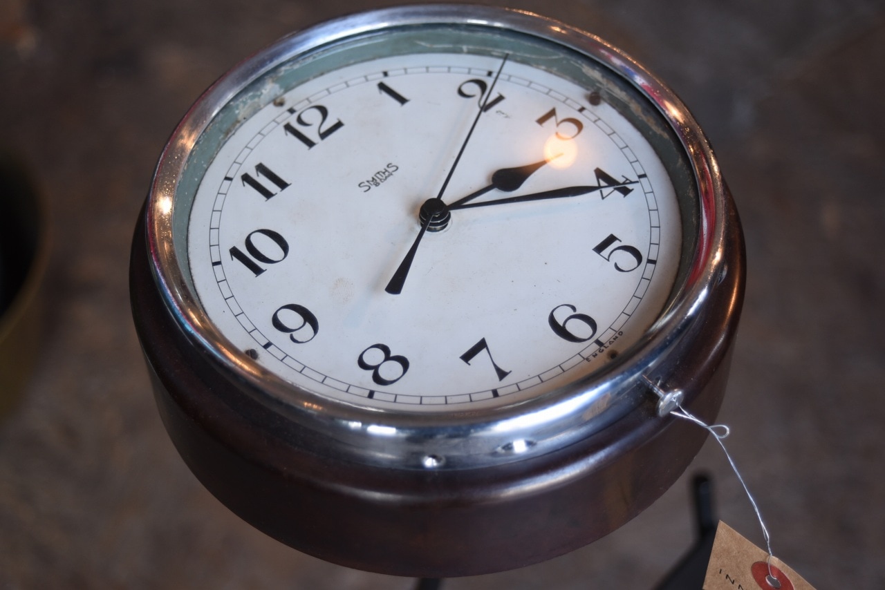 ヴィンテージ 英国時計 SMITHS(スミス)船舶掛け時計 101823