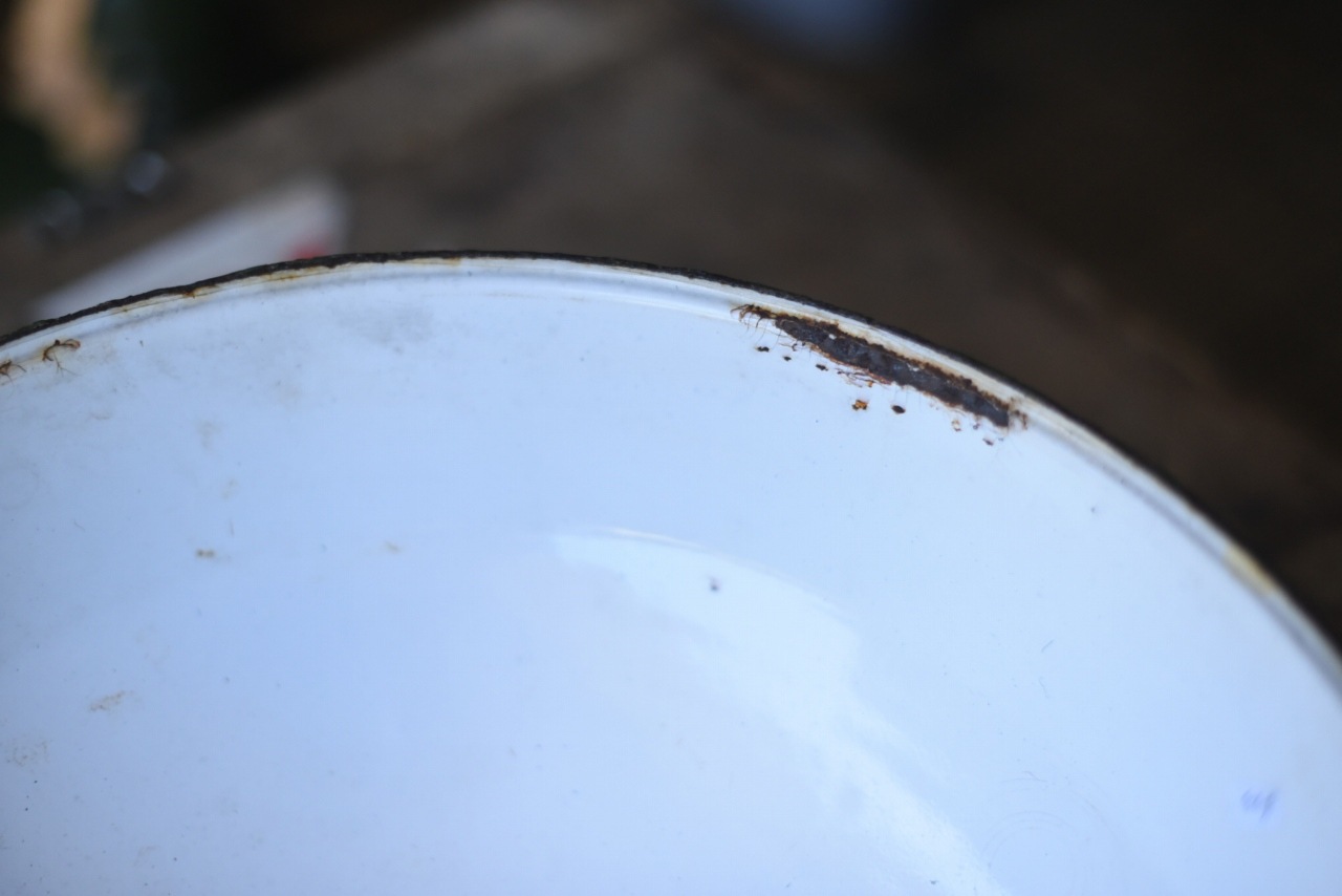 102019 UK ヴィンテージ　エナメル　ランプシェード　ホウロウ