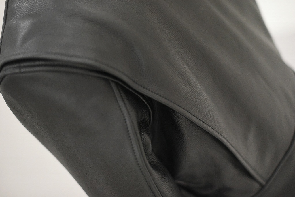 英国 「GOLDTOP」 「The '68 Cafe Racer Jacket」 レザージャケット COLOR：BLACK　　送料無料