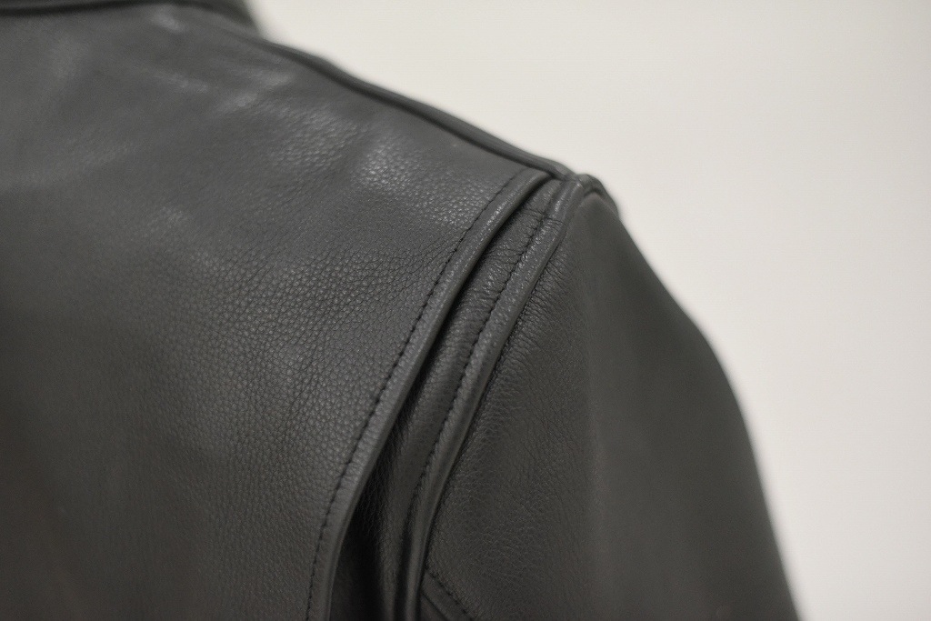 英国 「GOLDTOP」 「The '68 Cafe Racer Jacket」 レザージャケット COLOR：BLACK　　送料無料
