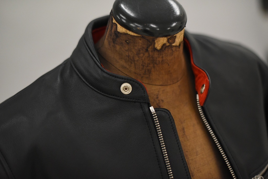 英国 「GOLDTOP」 「The '68 Cafe Racer Jacket」 レザージャケット COLOR：BLACK　　送料無料