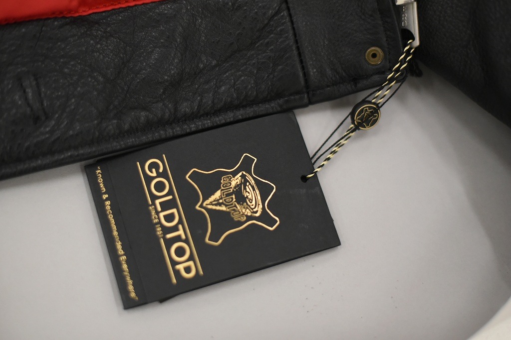 英国 「GOLDTOP」 「The '68 Cafe Racer Jacket」 レザージャケット COLOR：BLACK　　送料無料