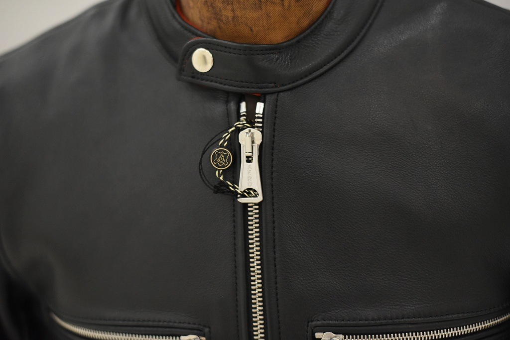 英国 「GOLDTOP」 「The '68 Cafe Racer Jacket」 レザージャケット COLOR：BLACK　　送料無料