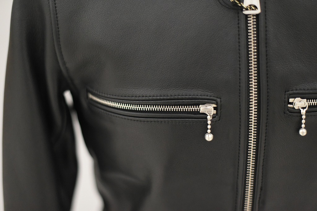 英国 「GOLDTOP」 「The '68 Cafe Racer Jacket」 レザージャケット COLOR：BLACK　　送料無料