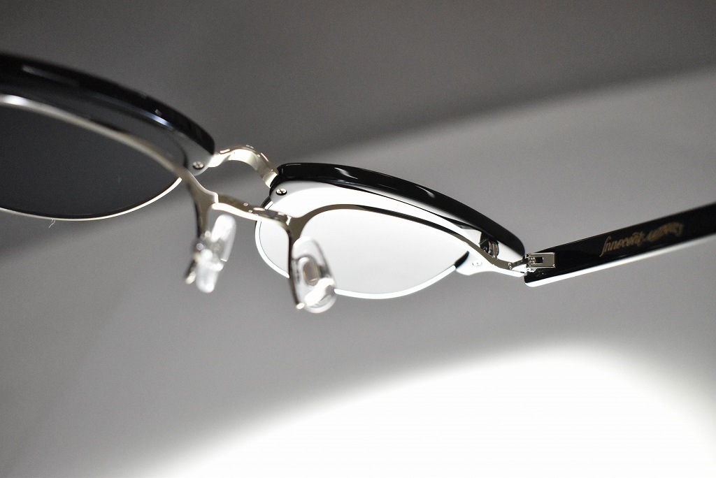 RFH-BB フリップサングラス 「RAWGUN」 ハーフリム BLACK/BLUE  INNOCENT Original Products