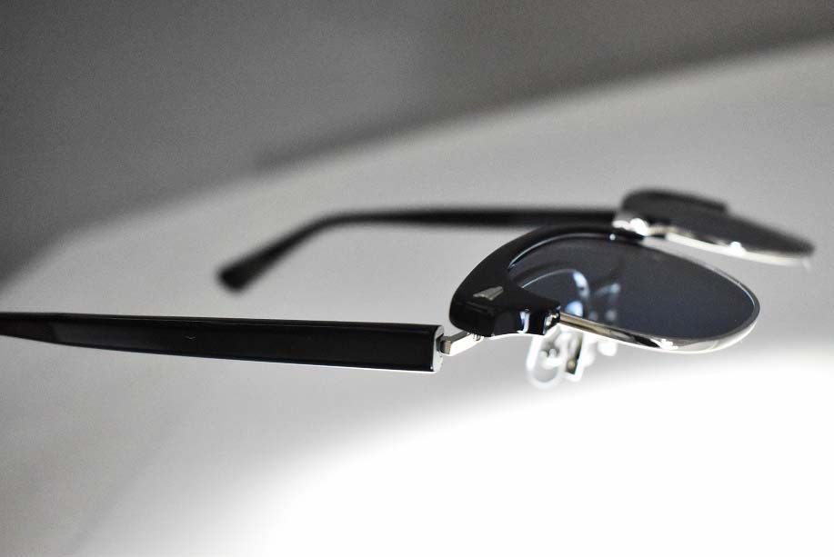 RFH-BB フリップサングラス 「RAWGUN」 ハーフリム BLACK/BLUE  INNOCENT Original Products