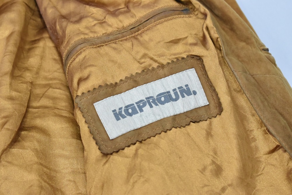109357 ヴィンテージ「Kapraun」スウェード ブルゾン ジャケット