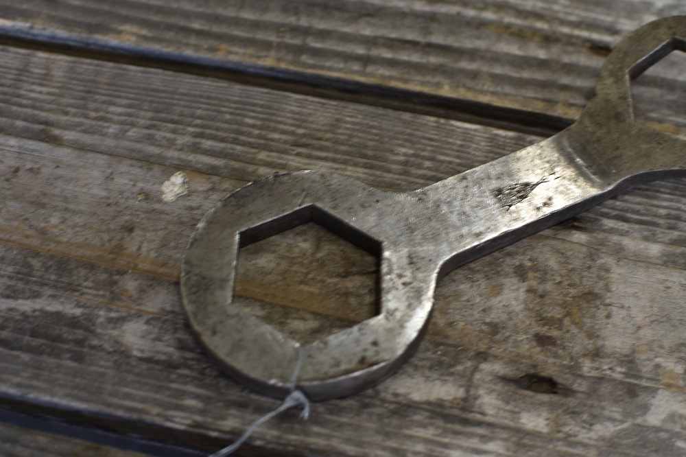 107020 UK ヴィンテージ　BSA 両口メガネレンチ　ツール　英国 MADE IN ENGLAND