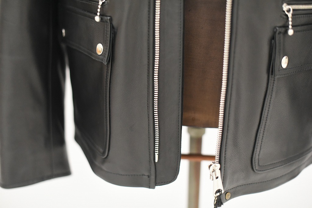英国 「GOLDTOP」 「The '74 Scuftuf Jacket」 レザージャケット COLOR：BLACK　　送料無料