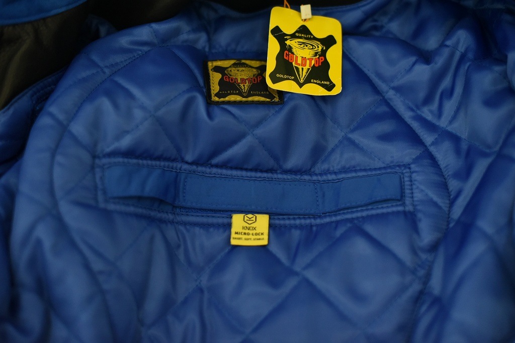 英国 「GOLDTOP」 「The '74 Scuftuf Jacket」 レザージャケット COLOR：BLACK　　送料無料