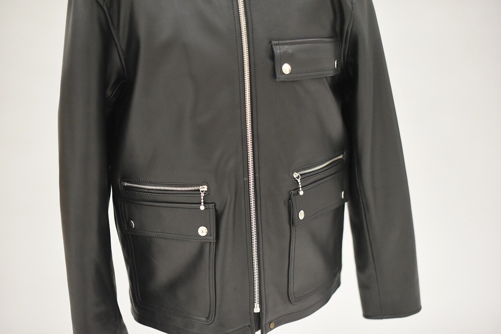 英国 「GOLDTOP」 「The '74 Scuftuf Jacket」 レザージャケット COLOR：BLACK　　送料無料