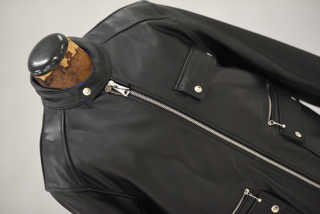 英国 「GOLDTOP」 「The '74 Scuftuf Jacket」 レザージャケット COLOR：BLACK　　送料無料