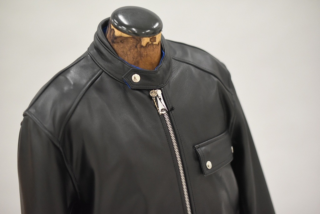 英国 「GOLDTOP」 「The '74 Scuftuf Jacket」 レザージャケット COLOR：BLACK　　送料無料