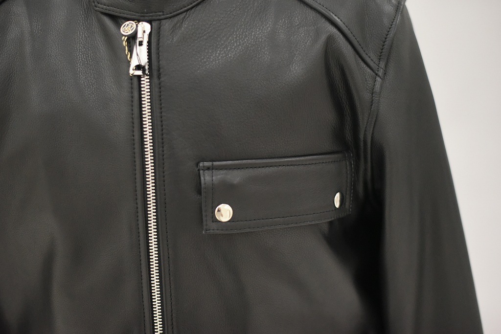 英国 「GOLDTOP」 「The '74 Scuftuf Jacket」 レザージャケット COLOR：BLACK　　送料無料