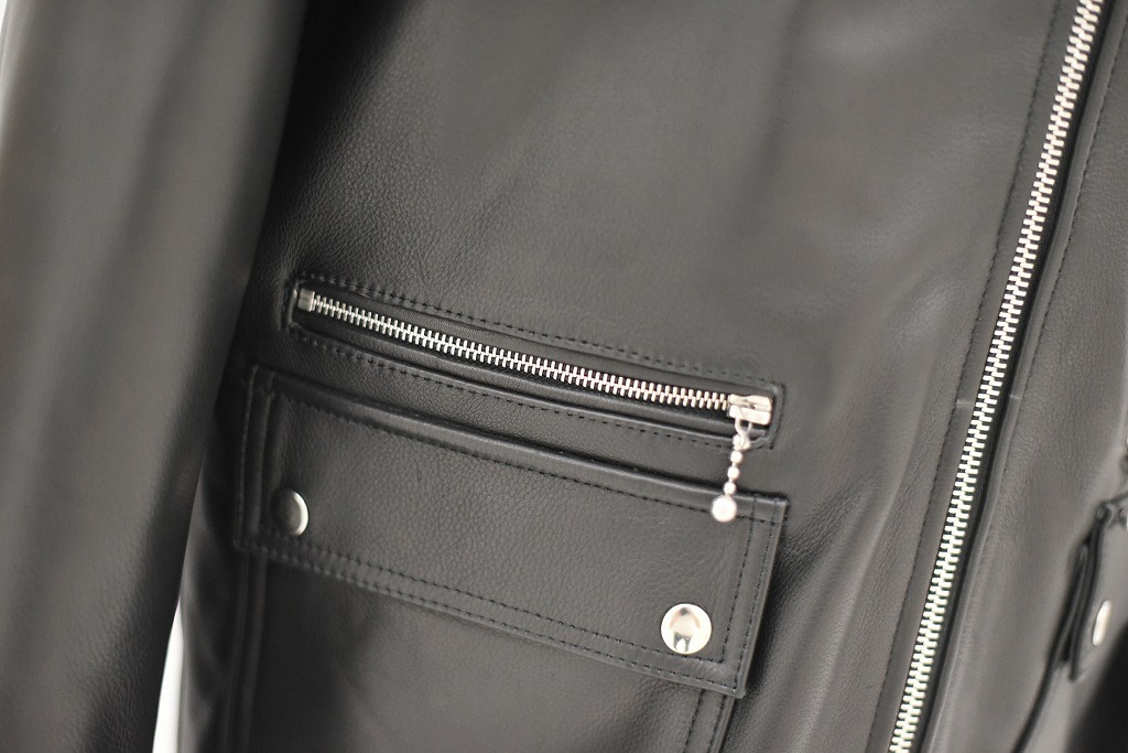 英国 「GOLDTOP」 「The '74 Scuftuf Jacket」 レザージャケット COLOR：BLACK　　送料無料