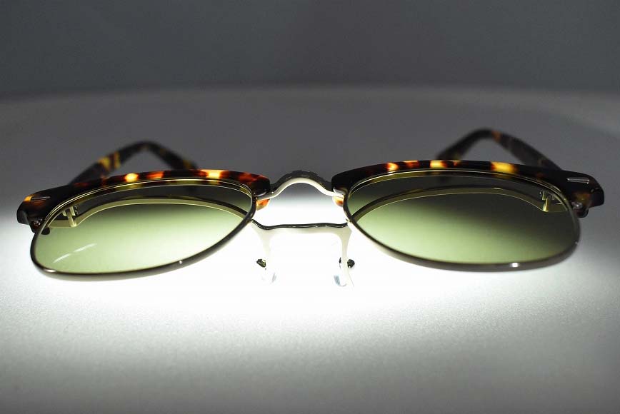 RFH-DG フリップサングラス 「RAWGUN」 ハーフリム DEMI/GREEN  INNOCENT Original Products