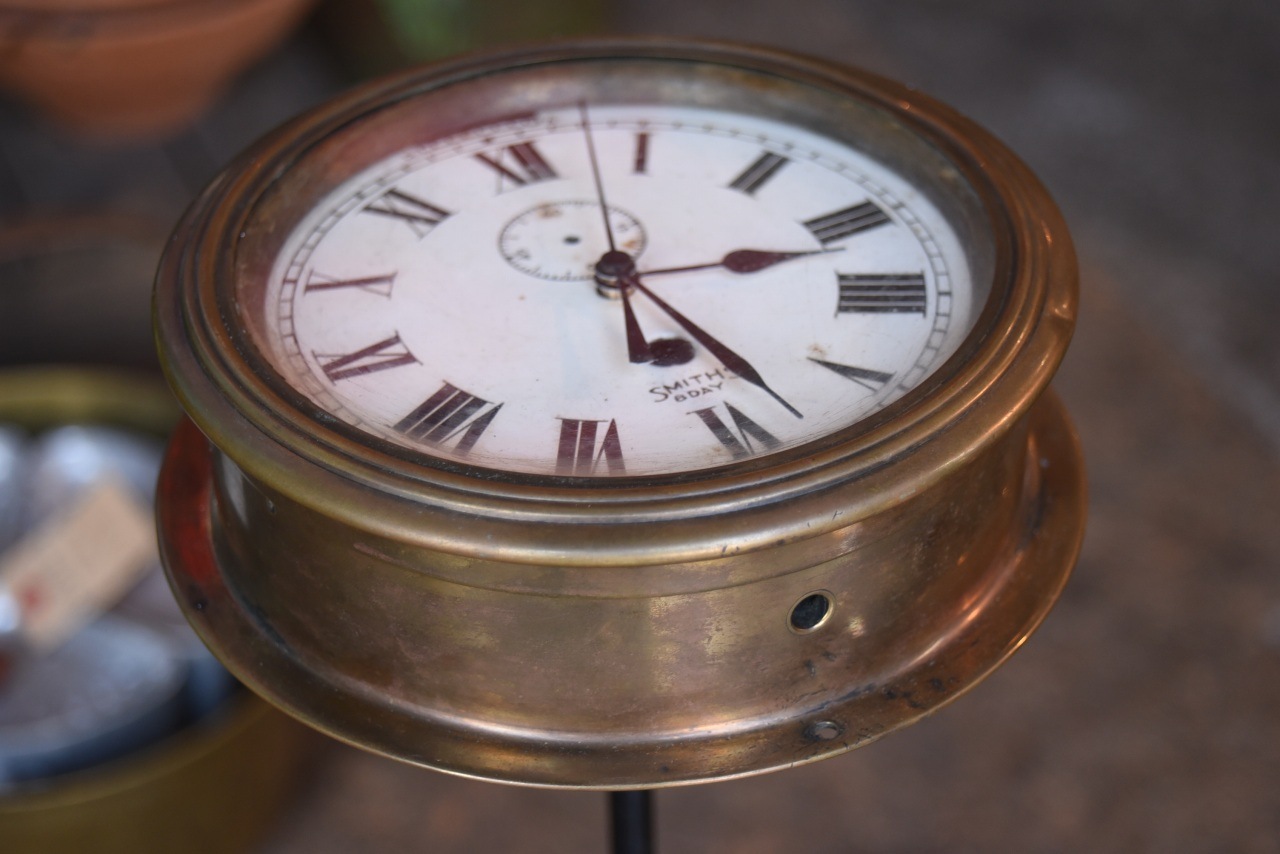 101827 ヴィンテージ　英国時計　SMITHS（スミス）船舶掛け時計 101827