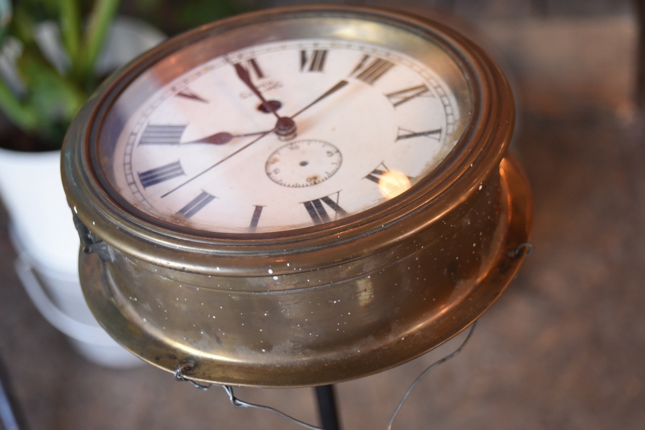 101827 ヴィンテージ　英国時計　SMITHS（スミス）船舶掛け時計 101827