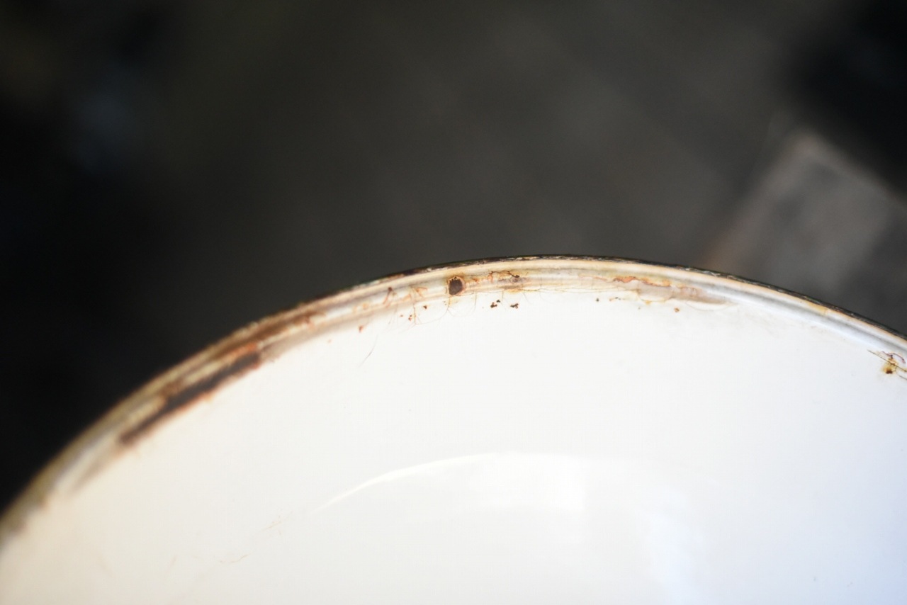 102021 UK ヴィンテージ　エナメル　ランプシェード　ホウロウ