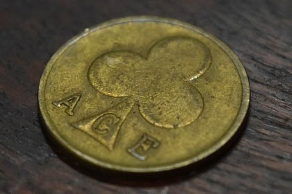 107148  エースカフェ　トークン　コイン　エースコイン　ACE COIN　ブラス 真鍮 Ace Cafe London　バイク CafeRacer Rockers ロッカーズ カフェレーサー 英国