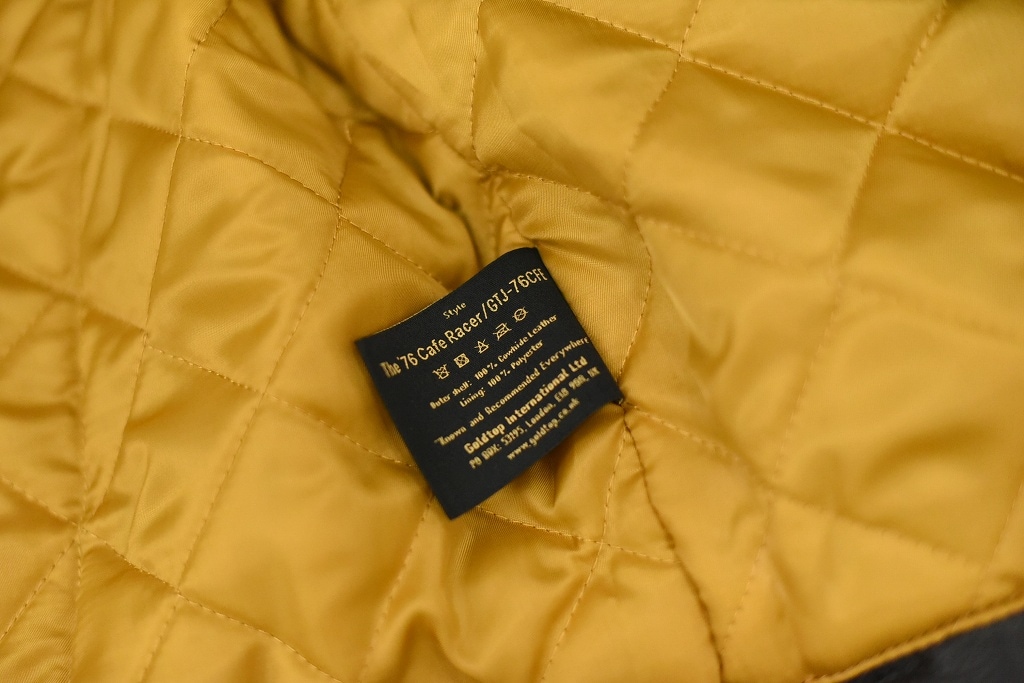 英国 「GOLDTOP」 「The '76 Cafe Racer Jacket」 レザージャケット COLOR:BLACK 送料無料