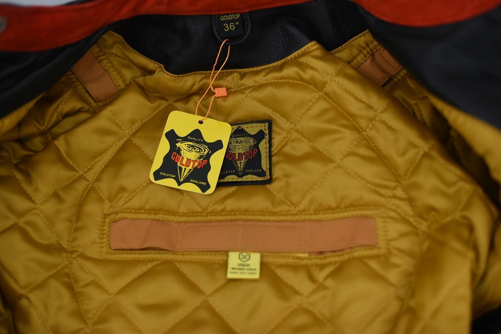 英国 「GOLDTOP」 「The '76 Cafe Racer Jacket」 レザージャケット COLOR:BLACK 送料無料