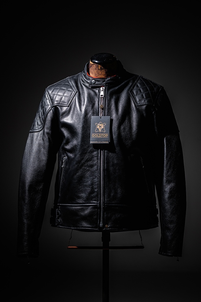 英国 「GOLDTOP」 「The '76 Cafe Racer Jacket」 レザージャケット COLOR:BLACK 送料無料
