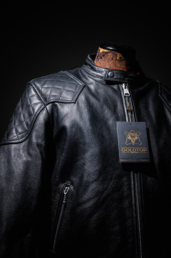 英国 「GOLDTOP」 「The '76 Cafe Racer Jacket」 レザージャケット COLOR:BLACK 送料無料