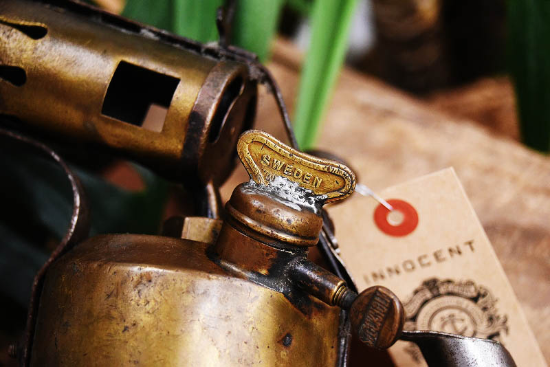 105285 「OPTIMUS」 オプティマス No.411 UPPL VASBY ブラス トーチ バーナー ブロートーチ コンロ キャンプ 真鍮 MADE IN SWEDEN