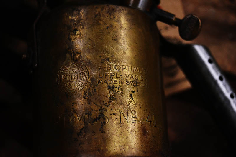 105285 「OPTIMUS」 オプティマス No.411 UPPL VASBY ブラス トーチ バーナー ブロートーチ コンロ キャンプ 真鍮 MADE IN SWEDEN